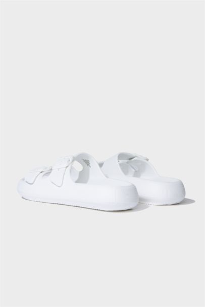 Woman High Sole Double Banded Eva Slippers