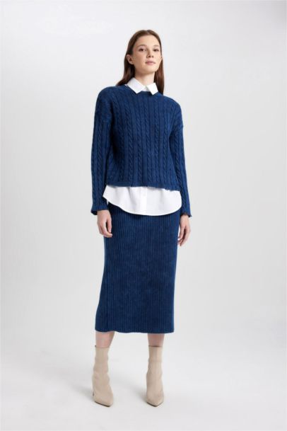 Regular Fit Cotton Skirt