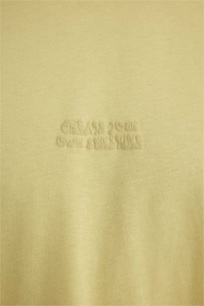 Comfort Regular Fit Crew Neck Back Printed T-Shirt