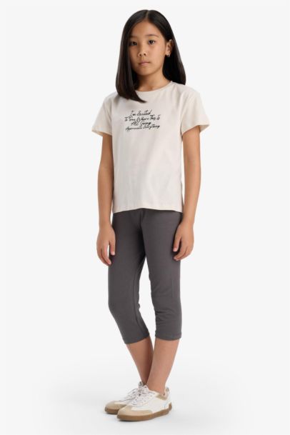 Girl 2 piece Capri Length Leggings