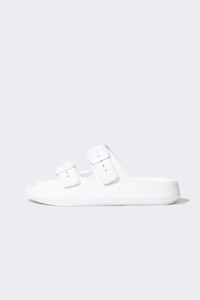 Boy High Sole Double Striped Eva Slippers