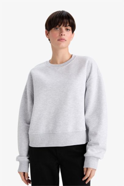 Boxy Fit Basic Sweatshirt
