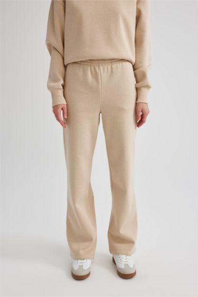 Straight Fit High Waist Thick Sweatpants