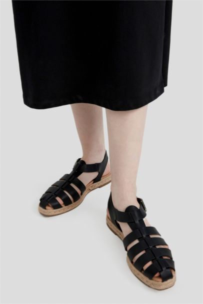 Әйелдерге полиуретан жалпақ табан эспадрилья