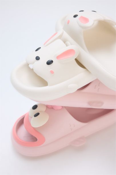 Girl High Sole Single Band Eva Slippers