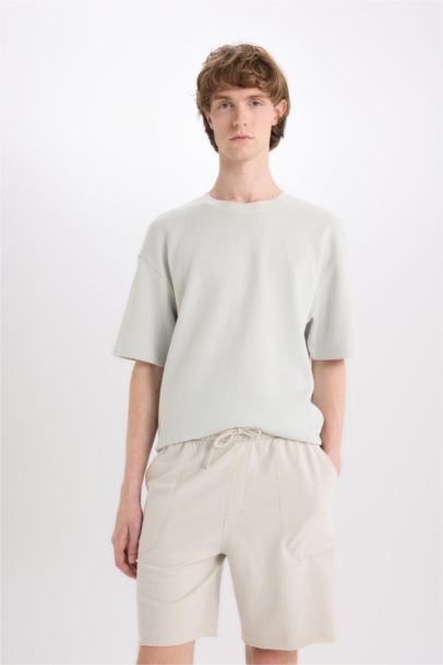 Cotton Slim Fit Skinny Leg Pocketed Basic Shorts