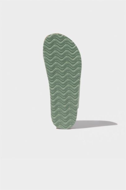 Girl Velcro Flat Sole Faux Leather Sandals