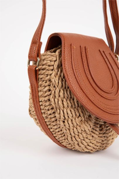 Woman Straw Crossbody Bag
