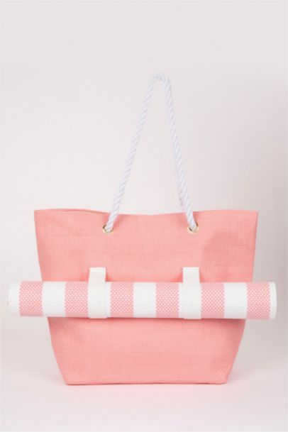 Kadın Hasır Plaj Çantası