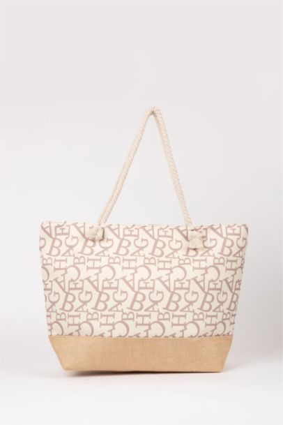 Woman Straw Beach Bag