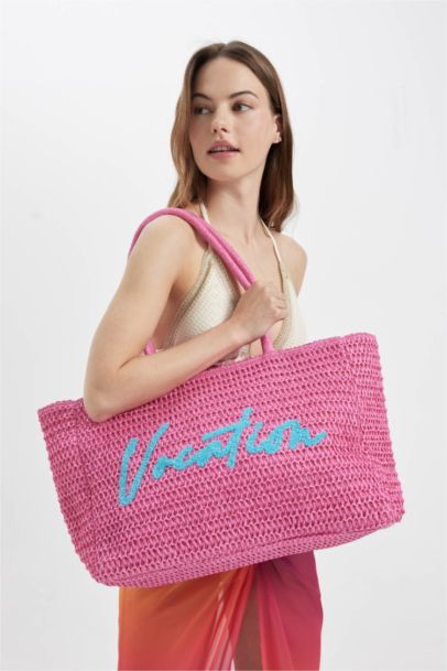 Woman Straw Shoulder Bag