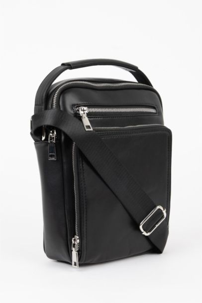 Erkek Suni Deri Çapraz Çanta