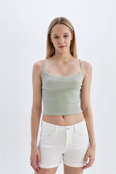 High Waist Fold-Ankle Denim Shorts