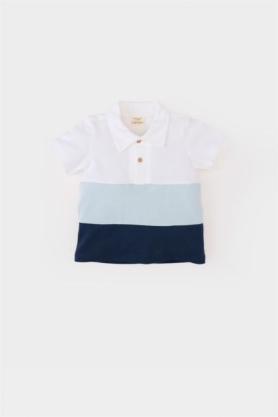 T-shirt Polo en maille piquée à manches courtes pour bébé garçon