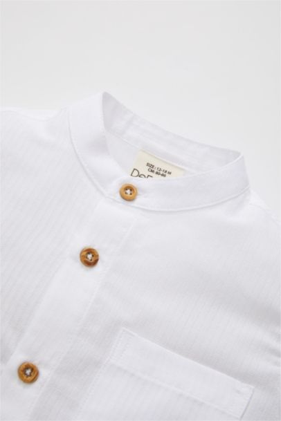 Baby Boy Textured Long Sleeve Shirt