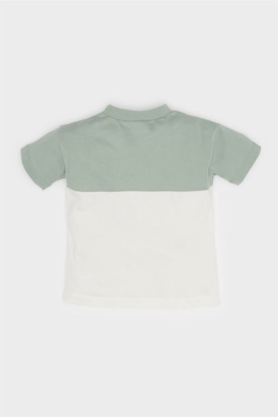 Regular Fit Color Block Short Sleeve T-Shirt