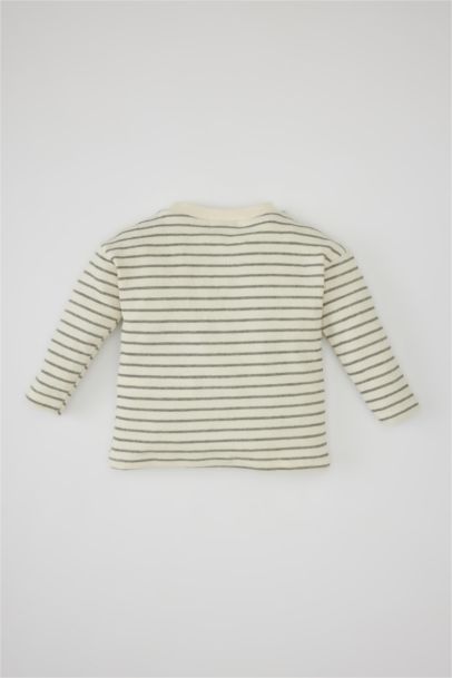 Baby Boy Regular Fit Crew Neck Striped T-Shirt