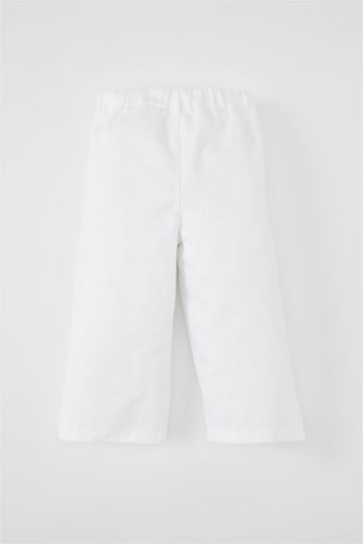 Baby Girl Wide Leg Gabardine Pants