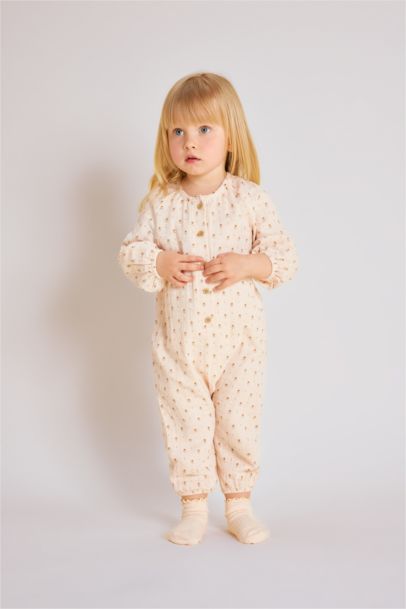 Baby Girl Newborn Floral Jumpsuit