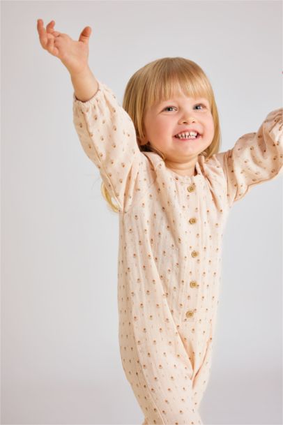 Baby Girl Newborn Floral Jumpsuit