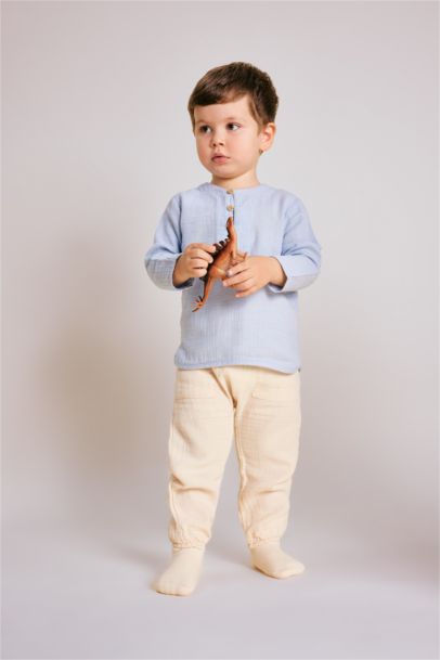 Baby Boy Long Sleeve Shirt Trousers 2 Piece Set
