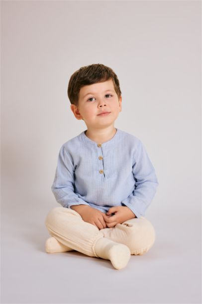 Baby Boy Long Sleeve Shirt Trousers 2 Piece Set