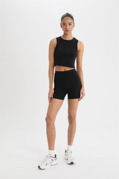 DeFactoFit Biker Waist-Wrapping Sports Leggings