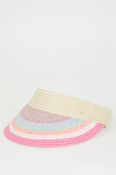 قبعة قش بناتي