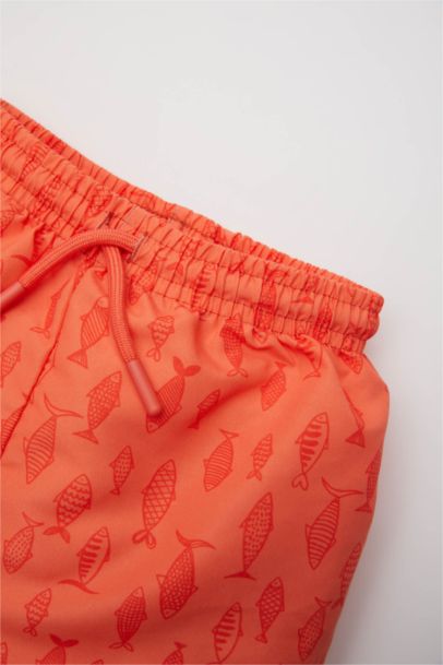 Baby Boy Regular Fit Animal Swim Shorts