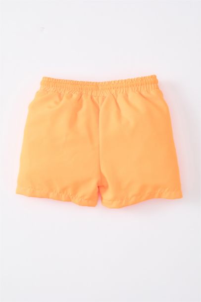 Baby Boy Regular Fit Slogan Swim Shorts