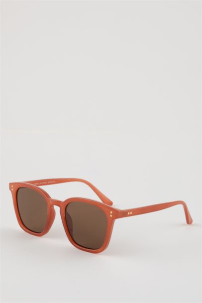 Woman Square Plastic Sunglasses