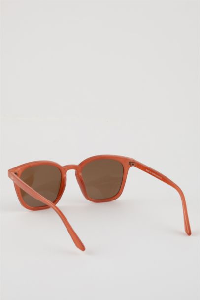 Woman Square Plastic Sunglasses