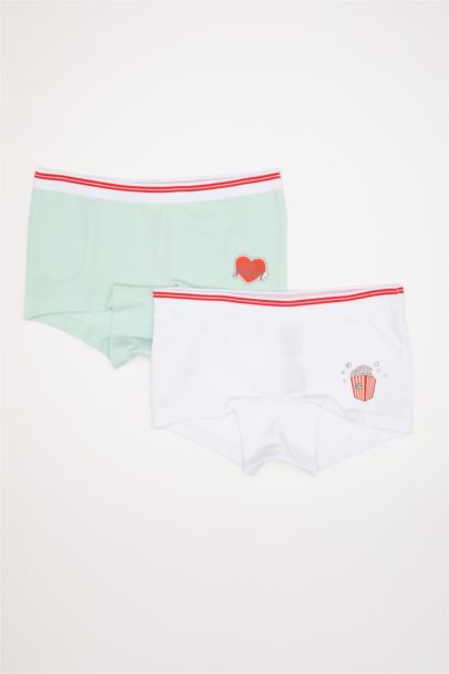 بوكسر بناتي قطن - قطعتين