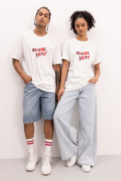 Heat Boxy Fit Crew Neck T-Shirt