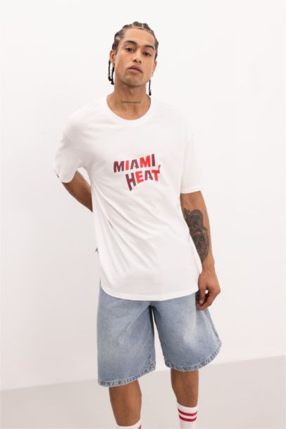 Heat Boxy Fit Crew Neck T-Shirt