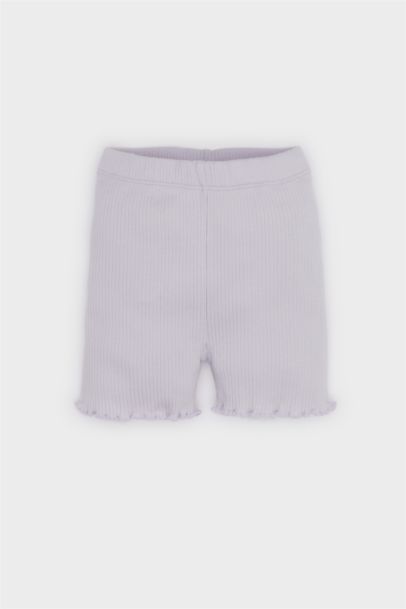 Baby Girl Ribbed Camisole T-Shirt Shorts 2 Piece Set