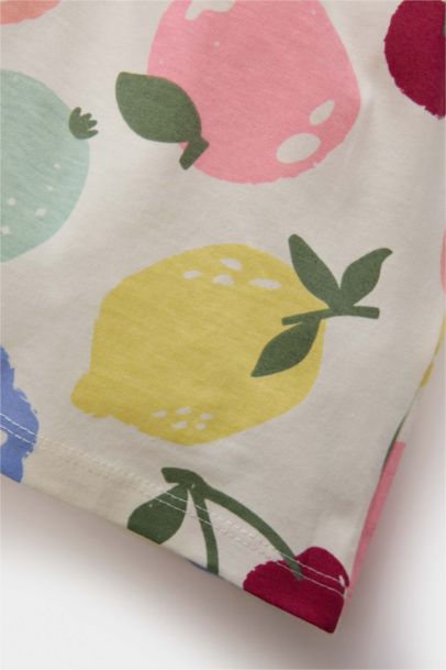 Desenli Kısa Kollu 2'li Yazlık Elbise Kız Bebek