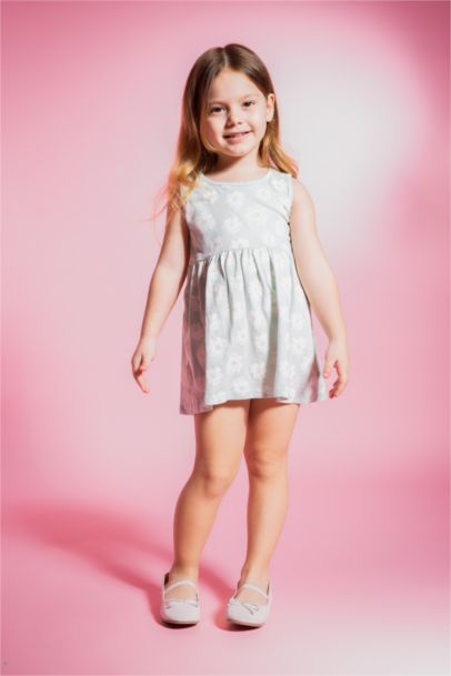Baby Girl Patterned Sleeveless Dress