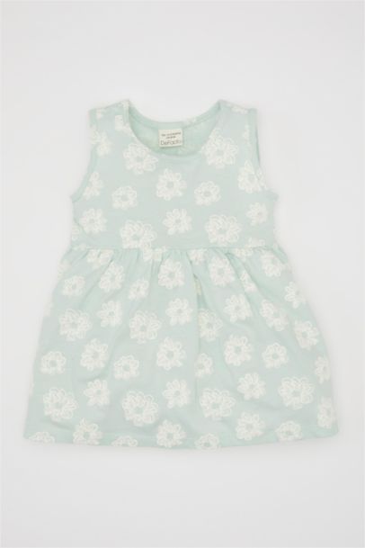 Baby Girl Patterned Sleeveless Dress