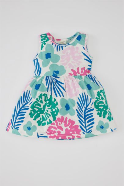 Baby Girl Patterned Sleeveless Dress