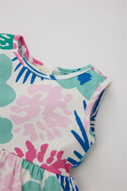 Baby Girl Patterned Sleeveless Dress