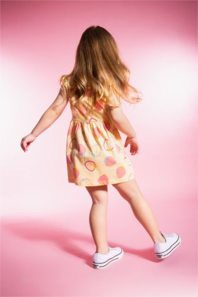 Baby Girl Patterned Sleeveless Dress