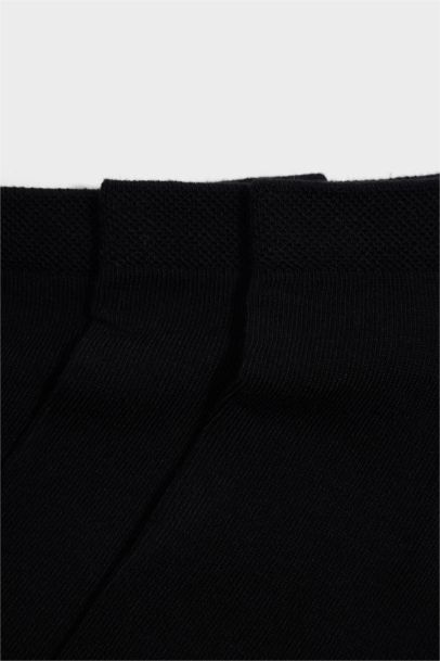 Erkek Dikişsiz 3'lü Bambu Patik Çorap