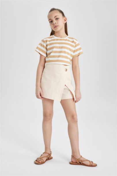 Girl Gabardine Regular Fit Skirt