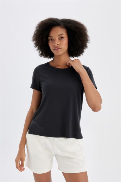 DeFactoFit Standard Fit Modal T-Shirt
