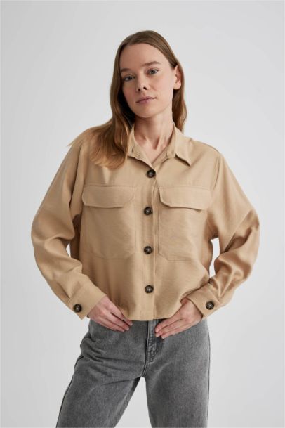 قميص كروب تويل ردن طويل