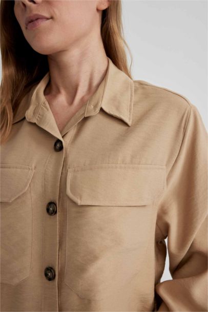 قميص كروب تويل ردن طويل