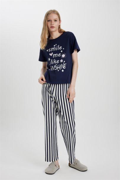 Fall in Love Regular Fit Short Sleeve 2 Piece Set