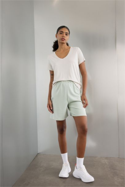 DeFactoFit Paperbag Short Leg Modal Shorts