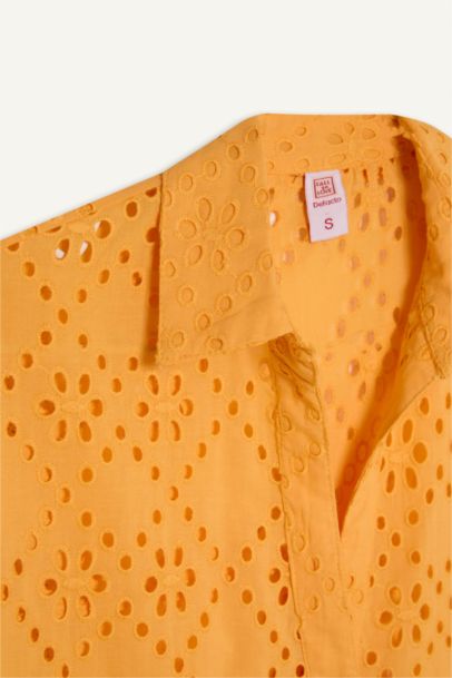 Fall in Love Cotton Yellow Beach Shirt